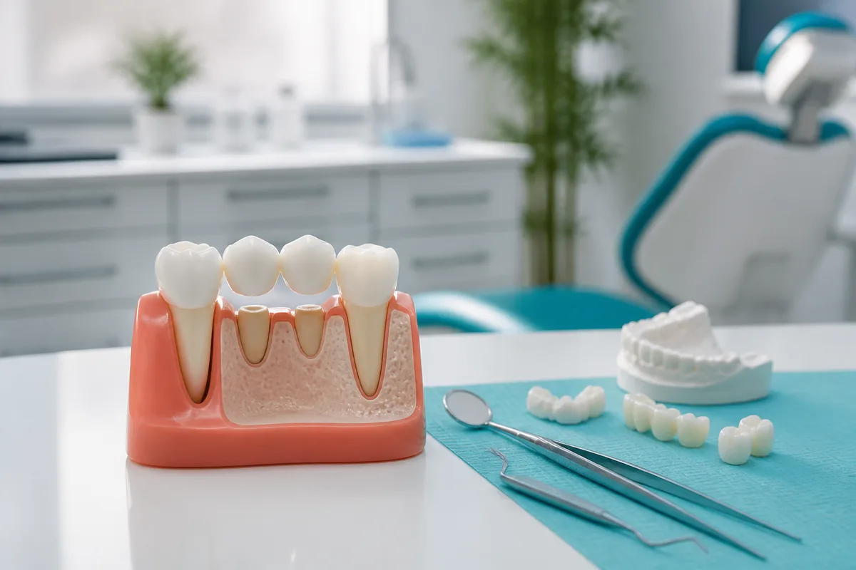 Bridge dentaire : principe, pose et alternatives